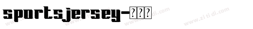 sportsjersey字体转换