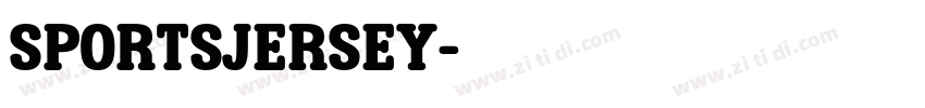 sportsjersey字体转换