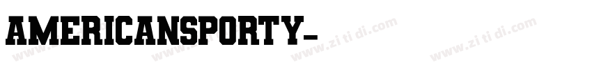 AmericanSporty字体转换
