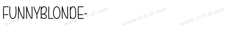 FUNNYBLONDE字体转换