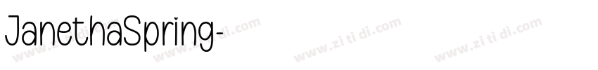 JanethaSpring字体转换