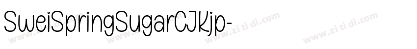 SweiSpringSugarCJKjp字体转换