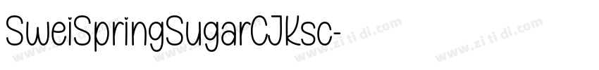 SweiSpringSugarCJKsc字体转换