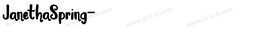 JanethaSpring字体转换