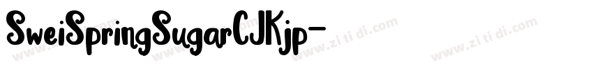 SweiSpringSugarCJKjp字体转换