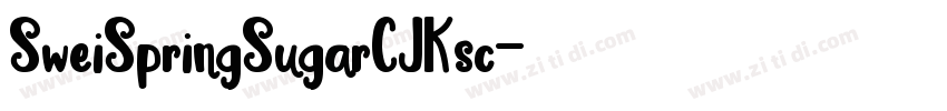 SweiSpringSugarCJKsc字体转换
