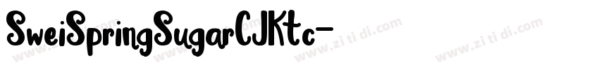 SweiSpringSugarCJKtc字体转换