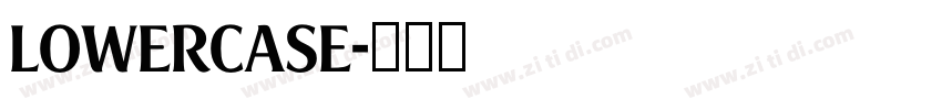 lowercase字体转换