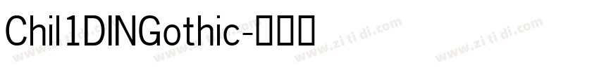 Chil1DINGothic字体转换