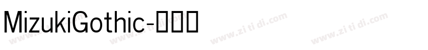 MizukiGothic字体转换