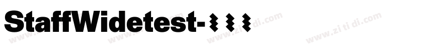 StaffWidetest字体转换