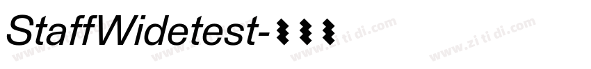 StaffWidetest字体转换