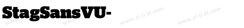StagSansVU字体转换