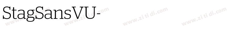 StagSansVU字体转换