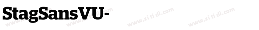StagSansVU字体转换