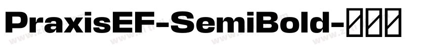 PraxisEF-SemiBold字体转换 PraxisEF-SemiBold字体转换