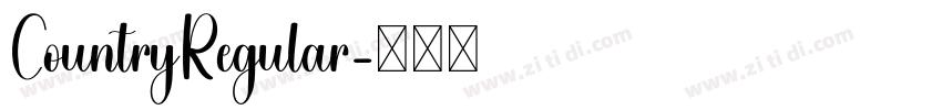 CountryRegular字体转换 CountryRegular字体转换
