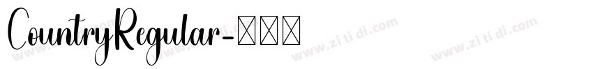 CountryRegular字体转换 CountryRegular字体转换