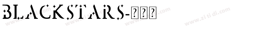 BlackStars字体转换