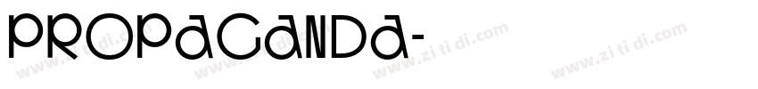 propaganda字体转换