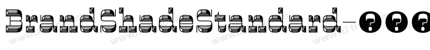 BrandShadeStandard字体转换