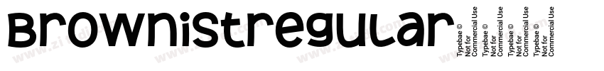 Brownistregular字体转换