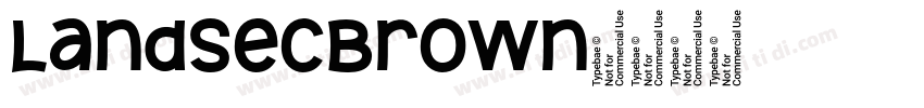LandsecBrown字体转换