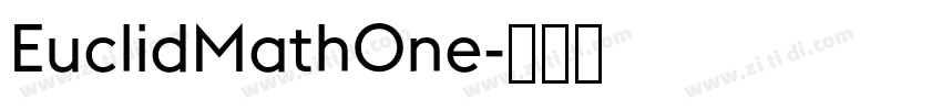 EuclidMathOne字体转换