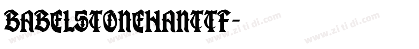 BabelStoneHanttf字体转换