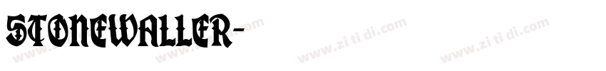 Stonewaller字体转换