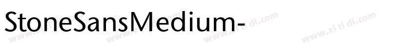 StoneSansMedium字体转换 StoneSansMedium字体转换