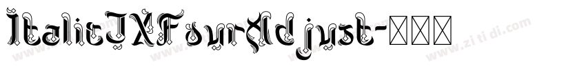 ItalicJXFourAdjust字体转换