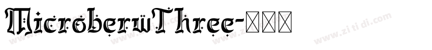 MicroberwThree字体转换