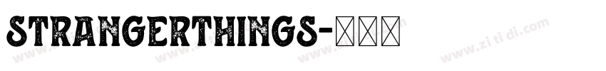 StrangerThings字体转换
