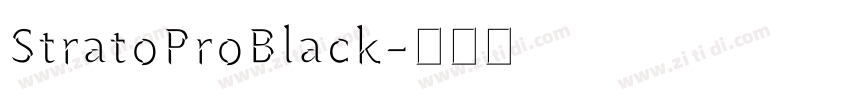 StratoProBlack字体转换