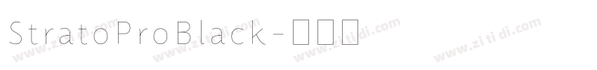 StratoProBlack字体转换