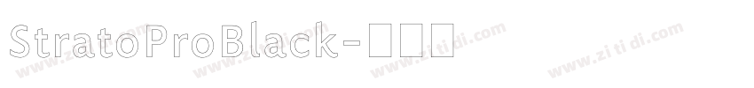 StratoProBlack字体转换