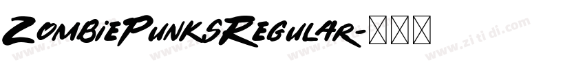 ZombiePunksRegular字体转换