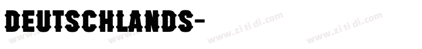 Deutschlands字体转换