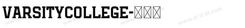 VarsityCollege字体转换