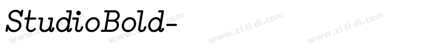StudioBold字体转换