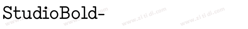 StudioBold字体转换