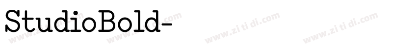 StudioBold字体转换