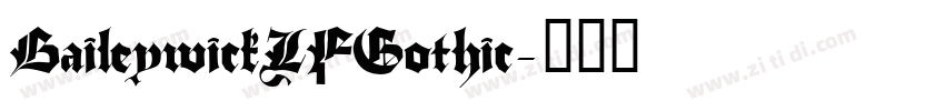 BaileywickJFGothic字体转换