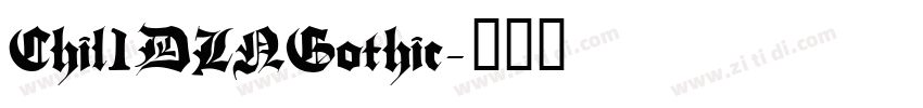 Chil1DINGothic字体转换