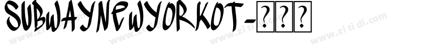 SubwayNewYorkOT字体转换