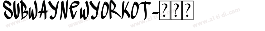 SubwayNewYorkOT字体转换