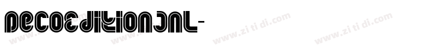 DecoEditionJNL字体转换