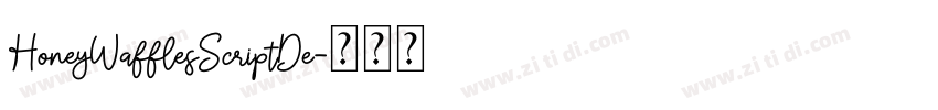HoneyWafflesScriptDe字体转换 HoneyWafflesScriptDe字体转换