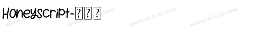 Honeyscript字体转换